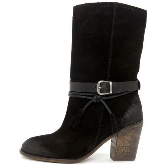 MIA Limited Toledoo Chelsea Black Suede Boot 10 - Picture 7 of 9